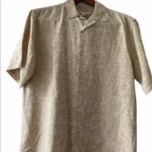 Perry Ellis 70% silk 30% linen casual shirt